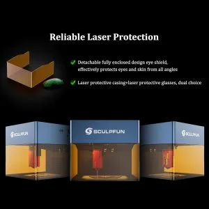 Sculpfun iCube Pro 5W taşınabilir lazer kazıma makinesi - Görsel 6